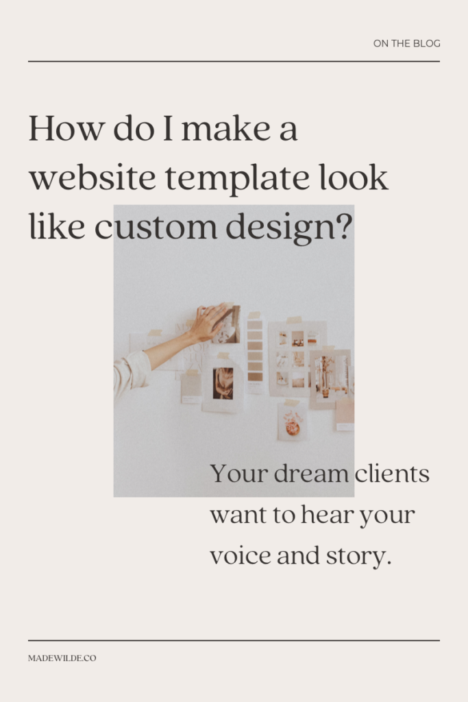 Customize Your Showit Website